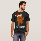 Funny Oh Snap Gingerbread Man Christmas Cookie Xma T-Shirt (Vorne ganz)