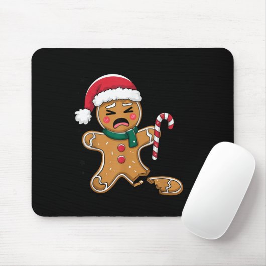 Funny Oh Snap Gingerbrot Bäckerei Weihnachtssnacks Mousepad (Mit Mouse)