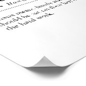 Funny Ohana Hawaiin Family Definition Print Poster (Ecke)