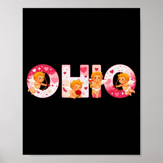 Funny Ohio Cud Midwestern Party O-h-i-o In Valenti Poster (Vorne)