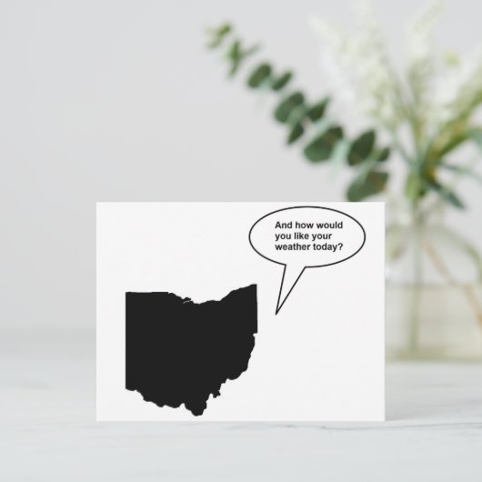 Funny Ohio Postcard Postkarte (Stehend Vorderseite)