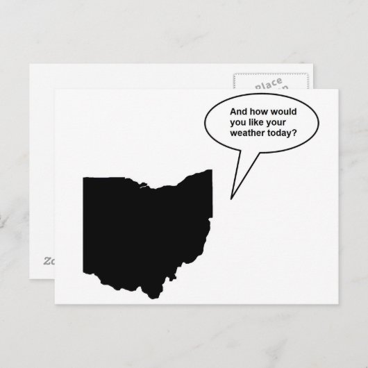 Funny Ohio Postcard Postkarte (Vorne/Hinten)