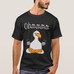 Funny Ohmmm Yoga Seagull Zen Meditation Entspannun T-Shirt