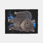 Funny Oiia Oiia Spinning Cat Meme Cat Brainrot Fleecedecke (Vorderseite (Horizontal))