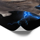 Funny Oiia Oiia Spinning Cat Meme Cat Brainrot Poster (Ecke)