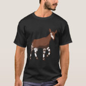 Funny Okapi Illustration T-Shirt (Vorderseite)