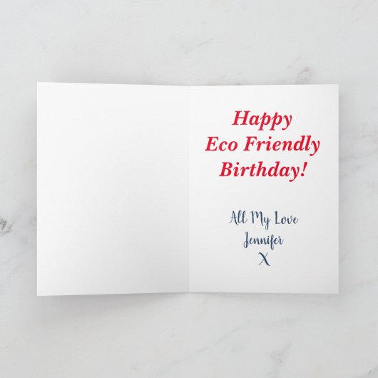 Funny Ökologisch Joke Card Einladung (Innenseite)