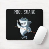 Funny Ol Shark Ol Players Billiard Mousepad (Mit Mouse)