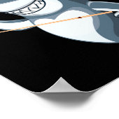 Funny Ol Shark Ol Players Billiard  Poster (Ecke)