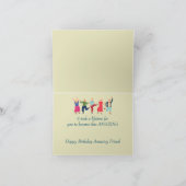 Funny Old Age Over The Hill Birthday Friend Karte (Innenseite)