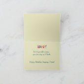 Funny Old Age Over The Hill Birthday Friend Karte (Innenseite)