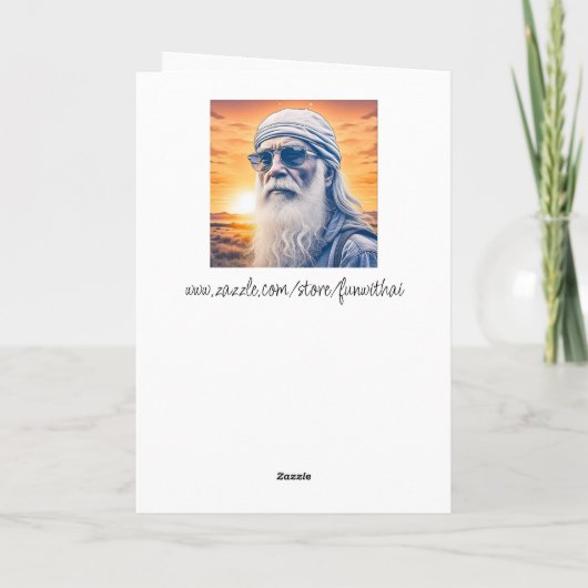 Funny Old Age Spaß Geburtstag Karte (Rückseite)