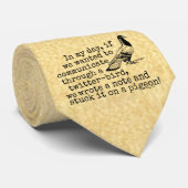 Funny Old Age Twitter Bird Taube Krawatte (Gerollt)