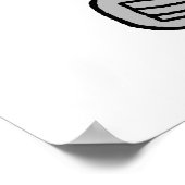 Funny Old Buzzard Pielen Golf Ruhiger Cartoon Poster (Ecke)