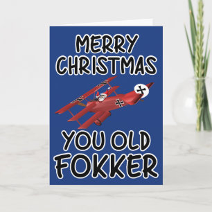 Funny old Christmas card Feiertagskarte