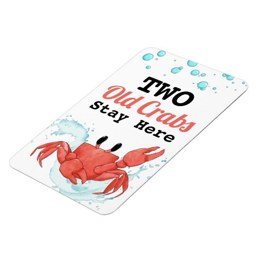 Funny Old Crab Cabin Door Marker Kreuzfahrtschiff Magnet (Linke Seite)