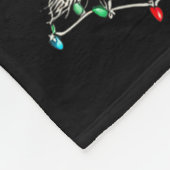 Funny Old English Sheepdog Christmas Graphics Dog  Fleecedecke (Ecke)