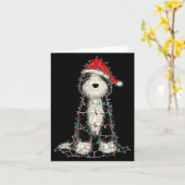 Funny Old English Sheepdog Christmas Graphics Dog Karte (Gelbe Blume)