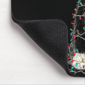 Funny Old English Sheepdog Christmas Graphics Dog Mousepad (Ecke)