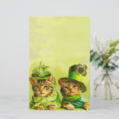 FUNNY OLD FASHION ST PATRICK'S DACATCATS, KLEEBLAT BRIEFPAPIER (Stehend Vorderseite)