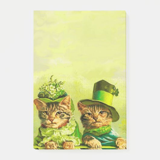 FUNNY OLD FASHION ST.PATRICK'S DACCATS POST-IT KLEBEZETTEL (Vorderseite)