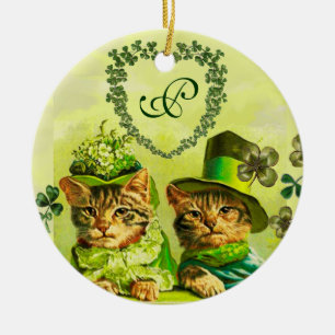 FUNNY OLD FASHION ST.PATRICK'S DAKATS HERZ KERAMIK ORNAMENT