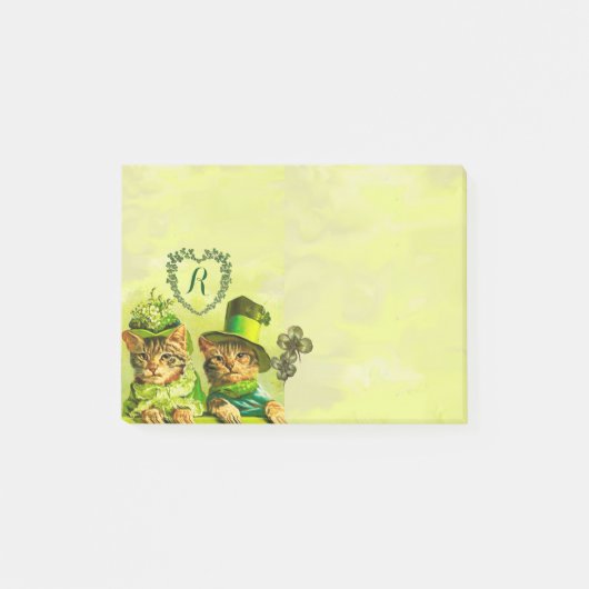 FUNNY OLD FASHION ST.PATRICK'S DAKATS MONOGRAM POST-IT KLEBEZETTEL (Vorderseite)