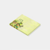 FUNNY OLD FASHION ST.PATRICK'S DAKATS MONOGRAM POST-IT KLEBEZETTEL (angewinkelt)