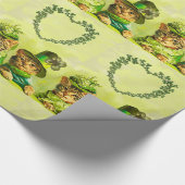 FUNNY OLD FASHION ST.PATRICK'S DAKATZEN MIT HERZ GESCHENKPAPIER (Ecke)