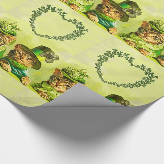 FUNNY OLD FASHION ST.PATRICK'S DAKATZEN MIT HERZ GESCHENKPAPIER (Ecke)
