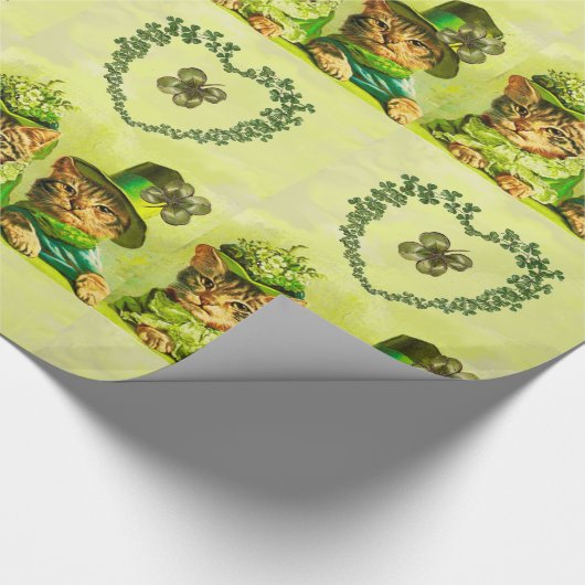 FUNNY OLD FASHION ST.PATRICK'S DAKATZEN MIT HERZ GESCHENKPAPIER (Ecke)