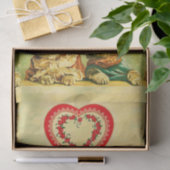 FUNNY OLD FASHION VALENTINE'S DAY CATCATS WITH HEA SEIDENPAPIER (Geschenk)