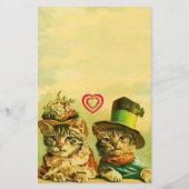 FUNNY OLD FASHION VALENTINE'S DAY CATCATS WITH HER BRIEFPAPIER (Vorderseite)