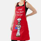 Funny Old Female Grau Hair Koch Schürze (InSitu)