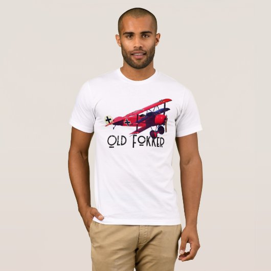 Funny "Old Fokker" T-Shirt (Vorne ganz)