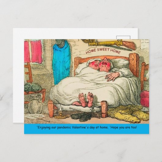 Funny Old Folks Schlafen Pandemie Valentine Alt cp Postkarte (Vorne/Hinten)