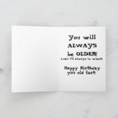 Funny Old Furz Cow Geburtstagskarte Karte (Innenseite)