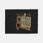 Funny Old Gamer Gaming Retro 80er 90s Videospiel O Fleecedecke (Vorderseite (Horizontal))