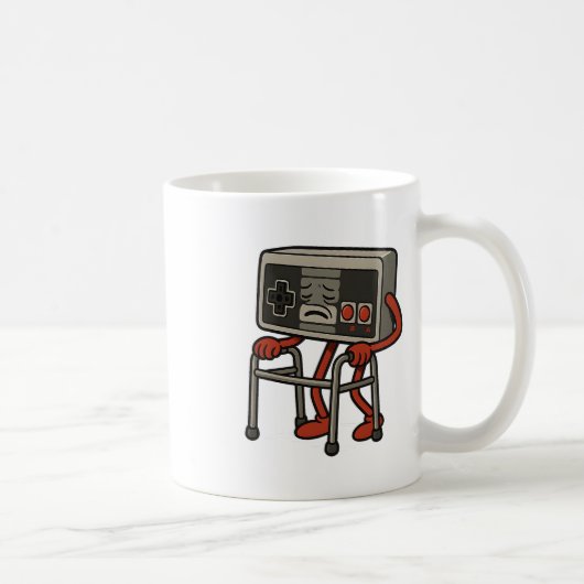 Funny Old Gamer Gaming Retro 80er 90s Videospiel O Kaffeetasse (Rechts)