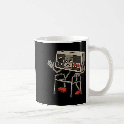 Funny Old Gamer Gaming Retro 80s 90s Retro Video G Kaffeetasse (Rechts)