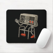 Funny Old Gamer Gaming Retro 80s 90s Retro Video G Mousepad (Mit Mouse)