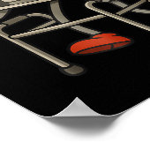 Funny Old Gamer Gaming Retro 80s 90s Retro Video G Poster (Ecke)