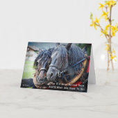 Funny Old Geezer Horse Grußkarte Karte (Gelbe Blume)