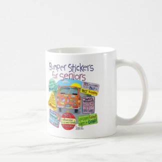 Funny Old Geezer Pension Geschenk - Autoaufkleber Kaffeetasse