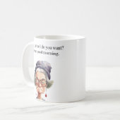 Funny Old Gemein Woman Kaffeetasse (Vorderseite Links)