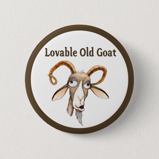 Funny Old Goat Button (Vorderseite)