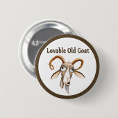 Funny Old Goat Button (Vorne & Hinten)