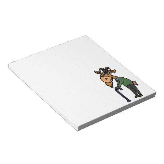 Funny Old Goat Original Cartoon Notizblock (angewinkelt)