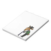 Funny Old Goat Original Cartoon Notizblock (Rotiert)