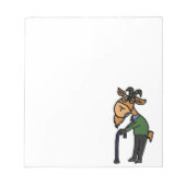 Funny Old Goat Original Cartoon Notizblock (Vorderseite)